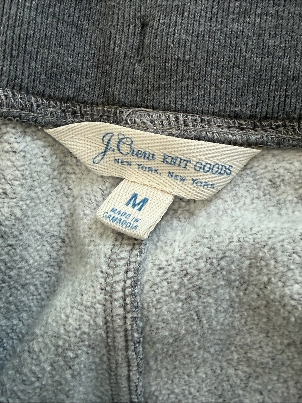 J.Crew Knit Goods Sweatpants Grey Men’s Medium  Jogger Style - Picture 3 of 10